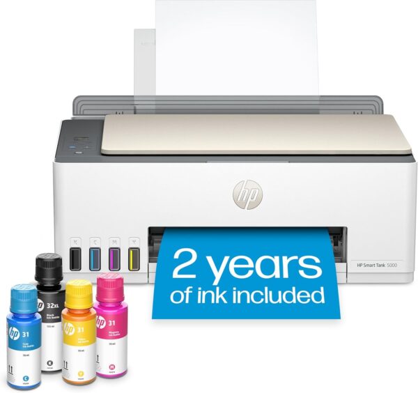 HP Smart-Tank 5000 Wireless All-in-One Ink-Tank Printer